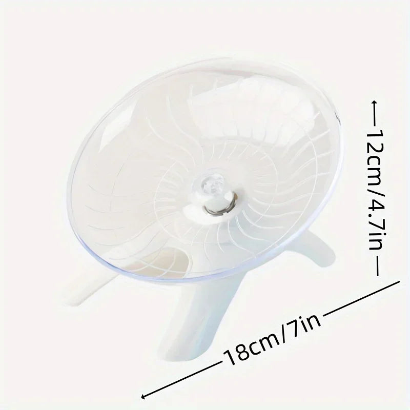 Hamster Running Disc Toy Sport Running Silent Transparent Small Pet Rotatory Jogging Wheel Wheel Toys Pet Hamster Cage Supplies