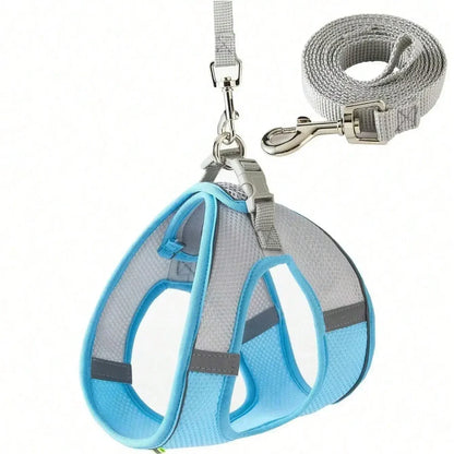 Cat Harness Adjustable Pet Harnesses Reflective Leashes Set Pet Harness for Cats Small Dogs Pug Chihuahua Cat Accessories