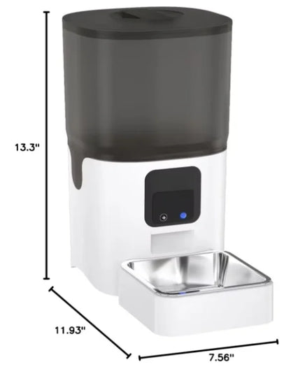 Smart Automatic Cat Feeders: WiFi Pet Feeder with APP Control for Remote Feeding, Detachable for Easy Clean, Automatic Cat Food