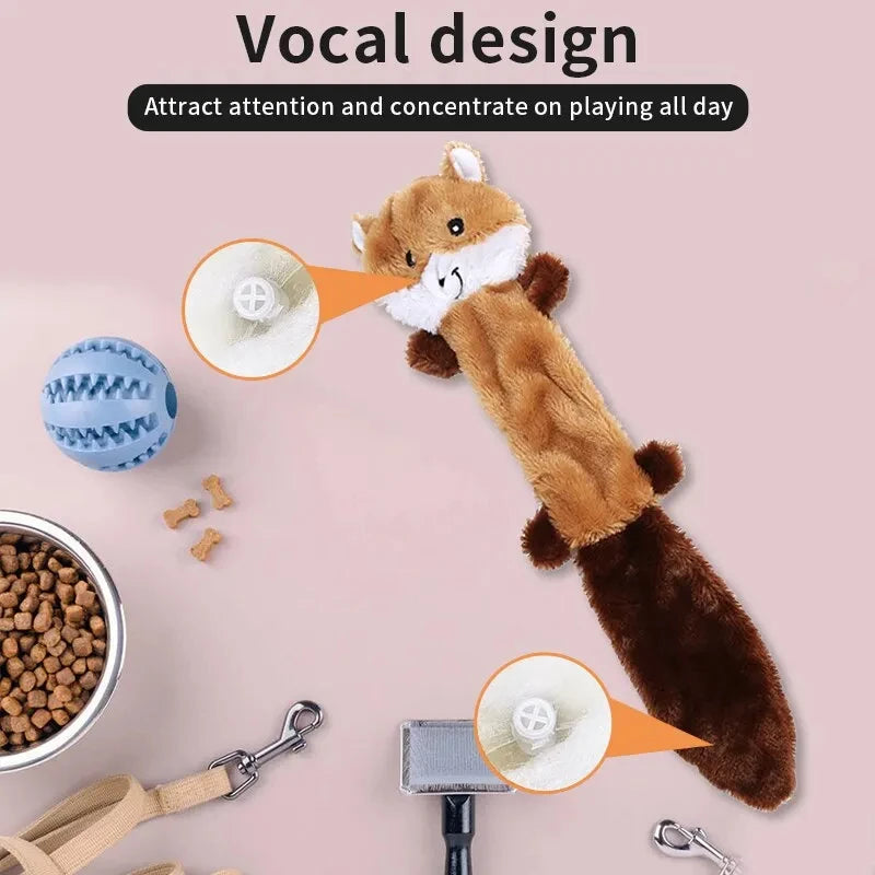 Pet Puppy Supplies Dogs Bite Resistant Sound Toys No Stuffing Plush Squeaky Dogs Chew Toy for Small Medium Large Breed Chewers