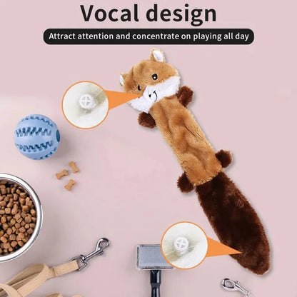 Pet Puppy Supplies Dogs Bite Resistant Sound Toys No Stuffing Plush Squeaky Dogs Chew Toy for Small Medium Large Breed Chewers