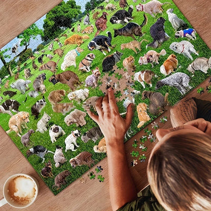 101 Dog Poop Puzzle Games for English Children's Puzzle Development, Family and Students Can Use As Holiday Gifts