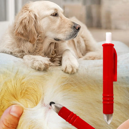 4pcs Tick Remover Tools Set for Dogs, Tweezers, Flea Remover, Comb Lice Supplies, Cat, Pet, Human Horse Tick Removal Supplies