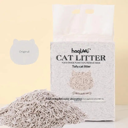 Original Plant Tofu Cat Litter 6L Green Tea Mixed Plant Cat Litter Fast Clumping Pet Supplies