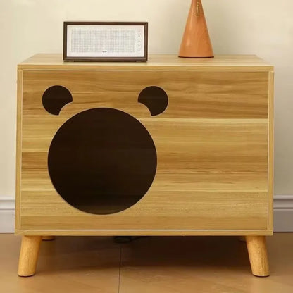 winter cat nest Living room solid wood cat house People and pets share furniture Room storage cabinet Pet cat house