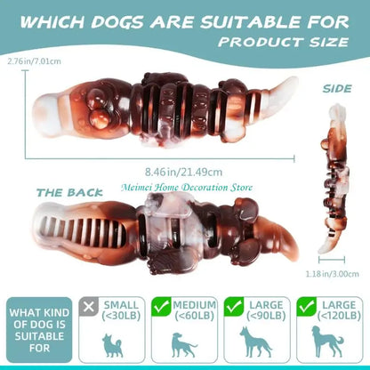 H7BF Dog Chew Toy Cleaning Promotes Orals Health For Aggressive Chewers
