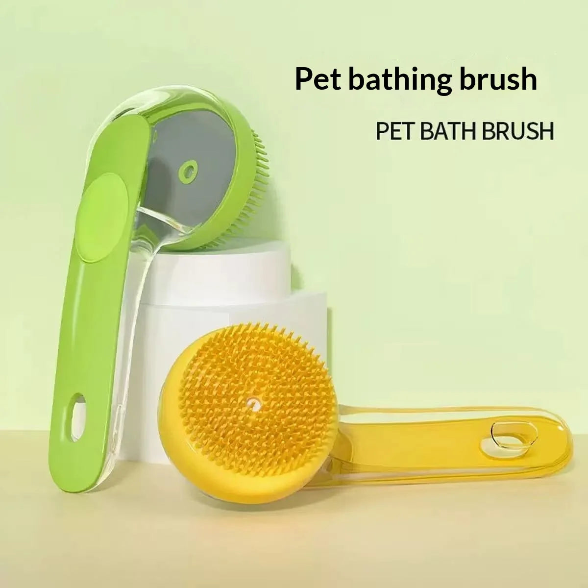 Pet Bath Brush for Small Dogs & Cats: Specialized Dog Washing Tool, Massage Scrub Brush - Pet Bathing Essential for