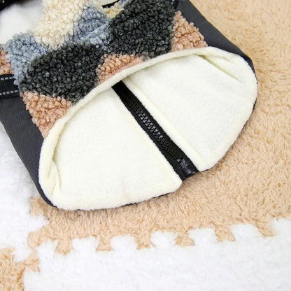 Dog Apparel Warm Dog Jacket Thickened Reflective Vest Dog Vest Built-In Chest Straps Comfortable Puppy Coat Outdoor Use