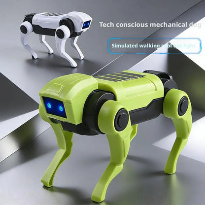 Small Electric Robot Dog Toy Mini size Electronic Pets DIY Installation Imitates Animals Children's Educational Toys