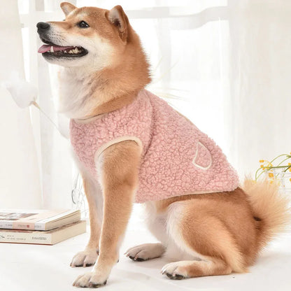 Dog Clothes Winter Fleece Costumes Warm Coat Thing Sleeveless Vest Jacket for Small Medium Large Dogs Apparel Pug Dachshund XXXL
