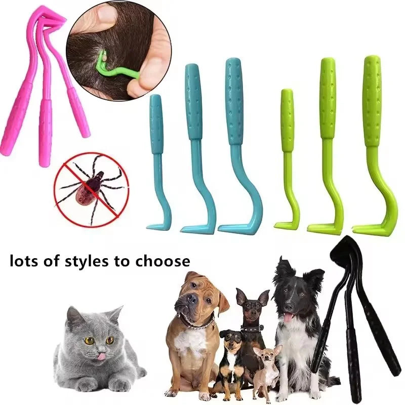 3Pack Flea Remover Hook Tick Remover Tweezer Tick Pull Pet Cat Dog Tick Clamp Accessaries Pet Mite Flea Extractor Dog Accessarie