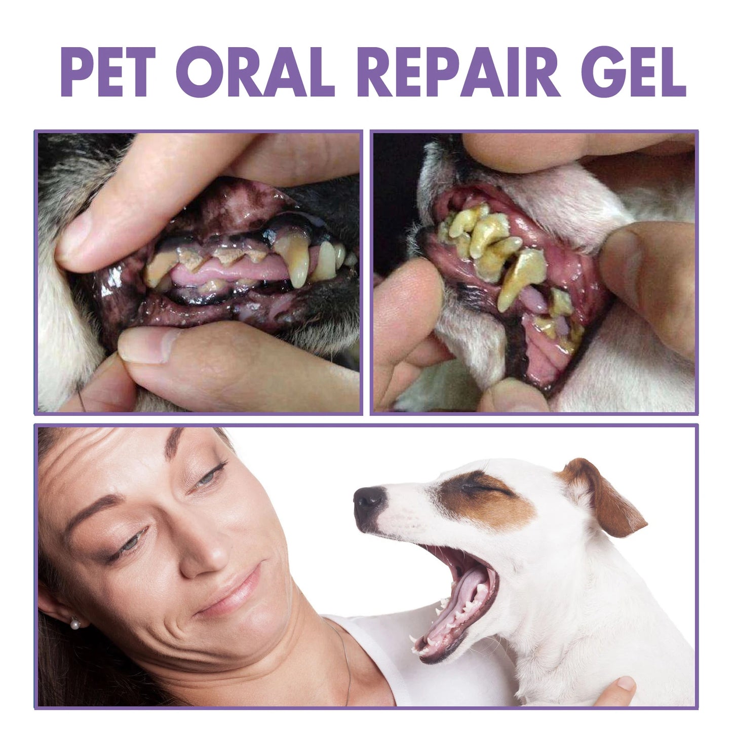 Pet Oral Repair Gel - Deep Cleaning for Dogs & Cats, Tartar & Stain Remover, Pet Dental Care Gel for Oral Hygiene