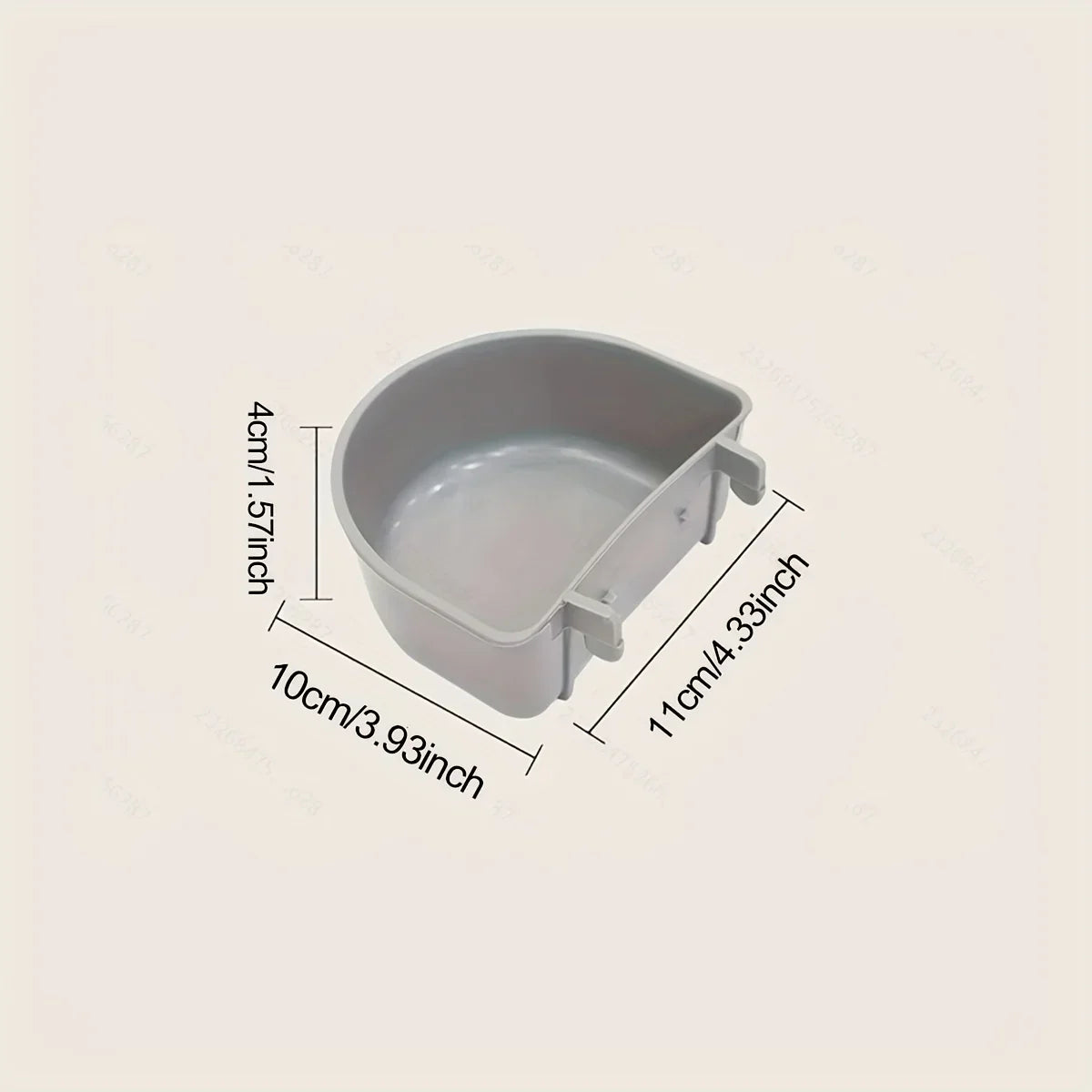 1pc plastic small animal feeding bowl, portable hanging pet water bowl, suitable for other small pets such as rabbits, hamsters