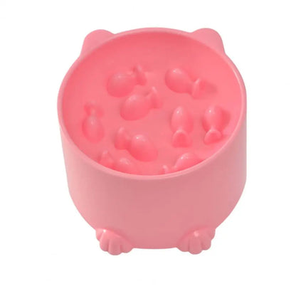 Pet Bowl  Useful Slow Feeder Pet Bowl Dog Food Dispenser  Anti-overturning Dog Food Dispenser