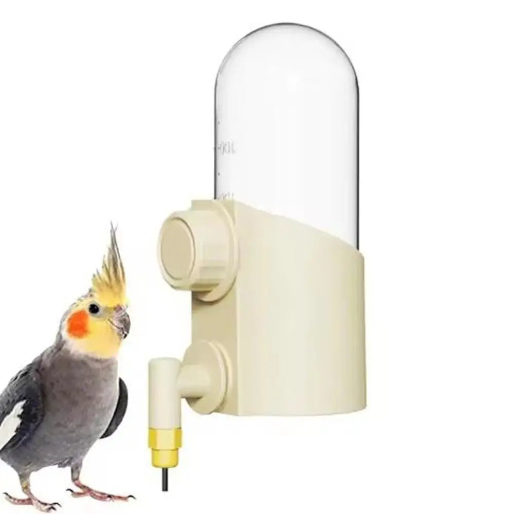 Convenient 250ml Birds Water Feeder Silent Large Capacity Pet Birds Water Bottle Hangable Automatic Refill Bird Drinkers Finches