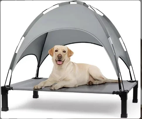 Dog Bed Cot Cooling Elevated Bed With Washable Breathable Mesh and Metal Frame