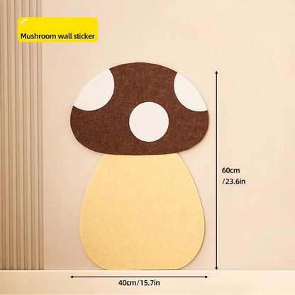 Scratch-Resistant Cat Scratcher, Felt Wall Stickers - Christmas & Halloween Themes, Non-Shedding, Self-Adhesive, Wall-Mountable