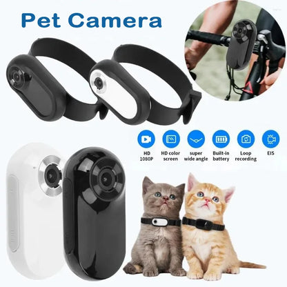 Pet recorder thumb pet camera high definition cat and dog viewing angle camera collar pet camera dog accessories