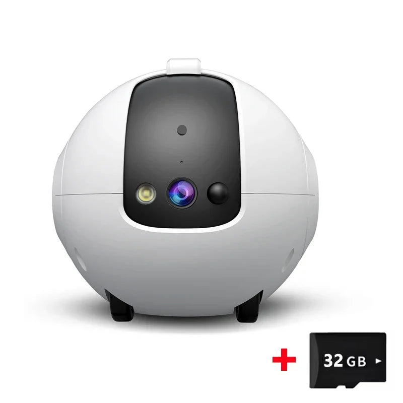 Pet Surveillance Camera 4MP 360° Robot Camera Bidirectional Dialogue Motion Detection Baby Pet Camera for Dog Cat Baby Elderly
