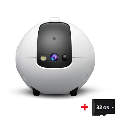 Pet Surveillance Camera 4MP 360° Robot Camera Bidirectional Dialogue Motion Detection Baby Pet Camera for Dog Cat Baby Elderly