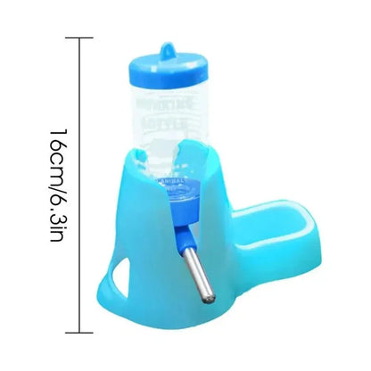 Hamster Water Feeder Small Animal Automatic Dispenser Drinking Water Bottle Bowls Dish with Food Container for Guinea Pig Rat