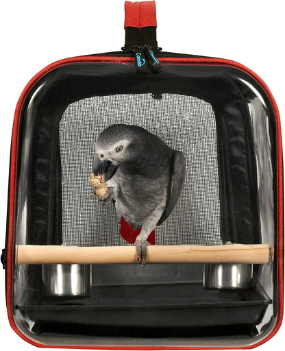 Bird Carrier Bag  Bird Travel Cage with Stand, Lightweight Backpack for Parrot, Colorday Portable Bird Travel  Lightweight  Bag,