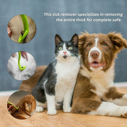 5Sets Flea Remover Hook Tick Remover Tweezer Tick Pull Pet Cat Dog Tick Clamp Accessaries Pet Mite Flea Extractor Dog Accessarie