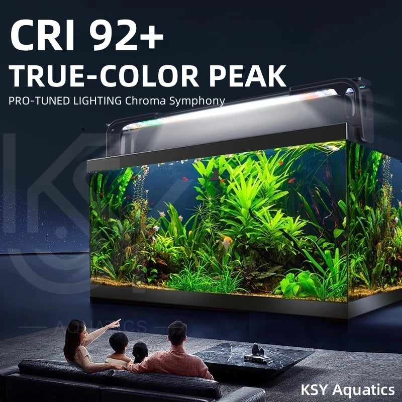 Aquarium Lighting LED Light for Fish Tank Coral Growth Full Spectrum Clear Water Energy Saving Lamp for Aquatic Plants