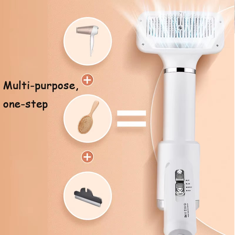 Dog Dryer 110V 220V 2-In-1 Comb Pet Hair Dryers Cat Puppy Grooming Dogs Brush Pets Accessories Supplies Blower Kitten Groomer