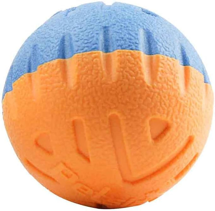 Dog Ball Toys for Dogs up to 35 Lbs 2.5 Inch Dog Ball Toy Floats on Water Bouncy Durable Rubber Ball