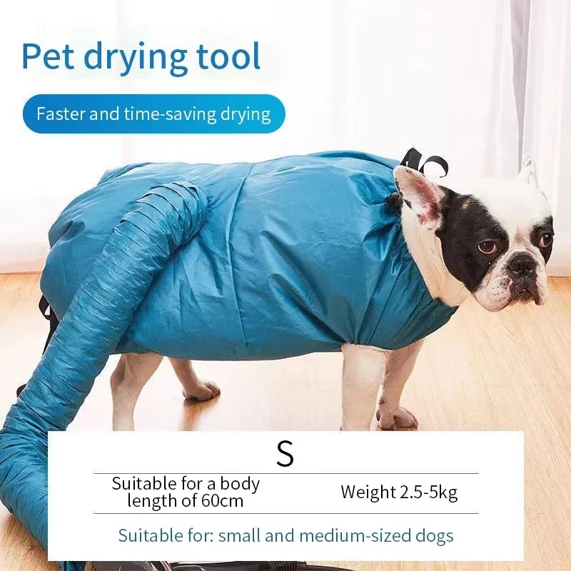 S-XXL Folding Dog Hair Dryer Portable Pet Drying Bag Efficient Hair Dryers Blow Bag Dryer Winter Pets Cleaning Accessories