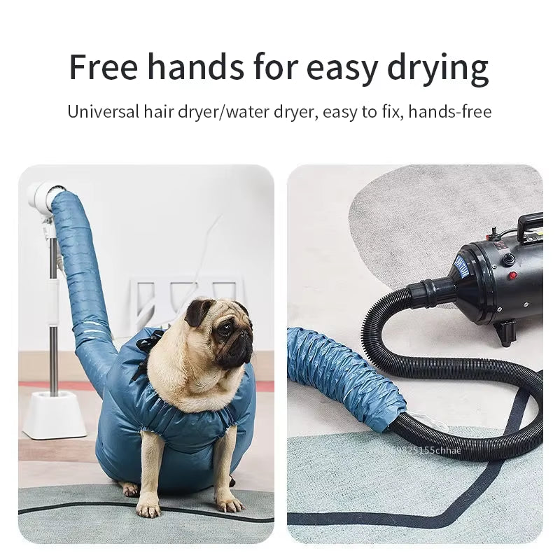 S-XXL Folding Dog Hair Dryer Portable Pet Drying Bag Efficient Hair Dryers Blow Bag Dryer Winter Pets Cleaning Accessories