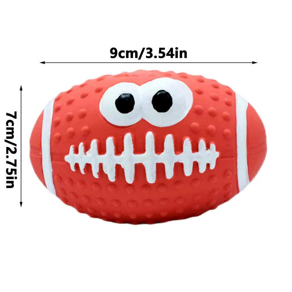 Squeaky Dog Ball Latex Bouncy Fetch Ball for Puppies Interactive Play Teething Chew Toy Fetch Play Ball Toy for Puppy Small Pets