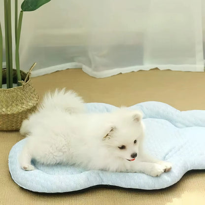 Cooling Mat Dog Accesories Summer Kennel Sofa Baby Bed Pet Beds for Small Dogs Products Cushion Accessories so Pets House Indoor