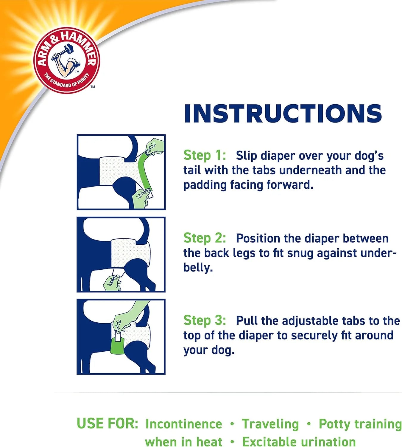 Female Dog Diapers, Medium 12 Count, Leak Proof, Ultra Absorbent with Wetness Indicator