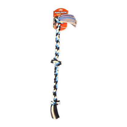 Flossy Chews Cottonblend 5 Knot Tug Rope Dog Toy Extra Large 36", Assorted Colors