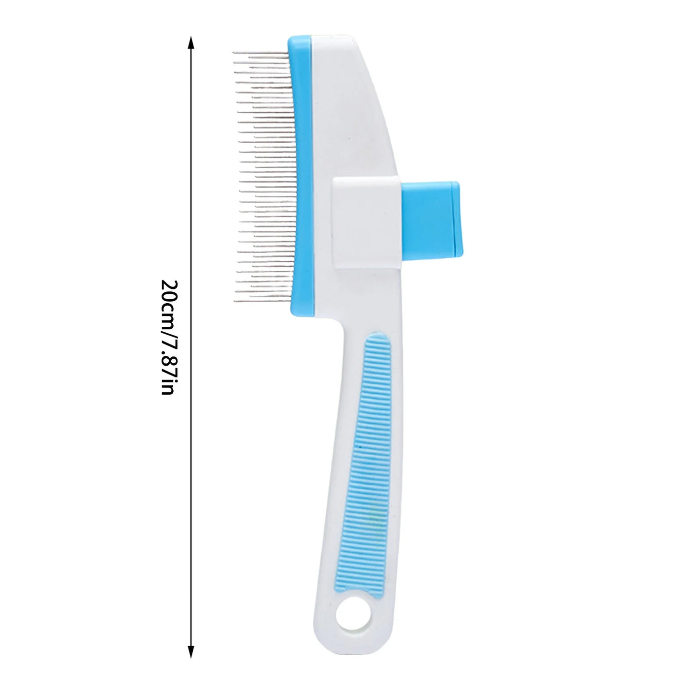 Pet Supplies Cat Grooming Brushes for Pet Hair Removal Flea Comb with Release Button for Shedding Cleaning Dogs and Cats