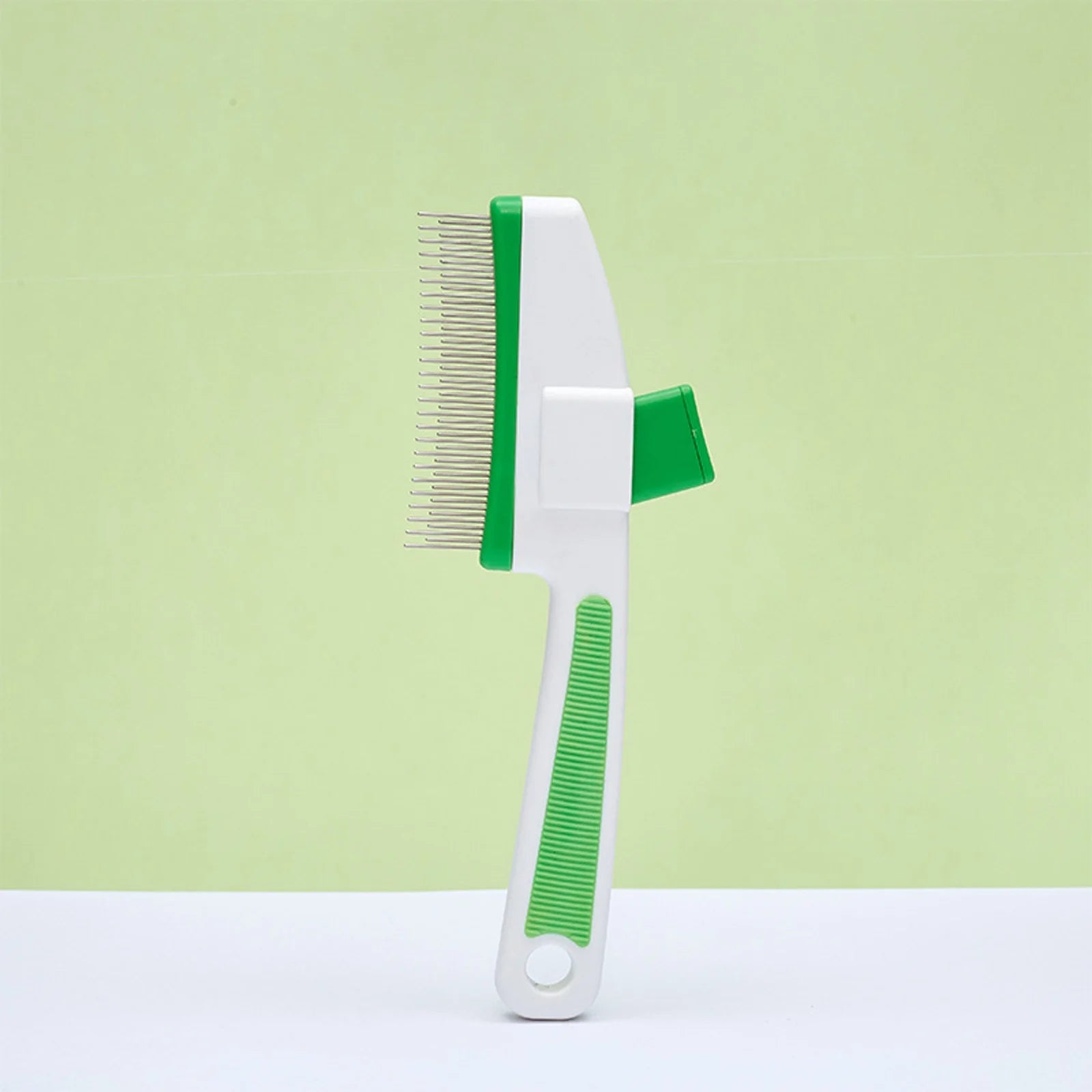 Pet Supplies Cat Grooming Brushes for Pet Hair Removal Flea Comb with Release Button for Shedding Cleaning Dogs and Cats