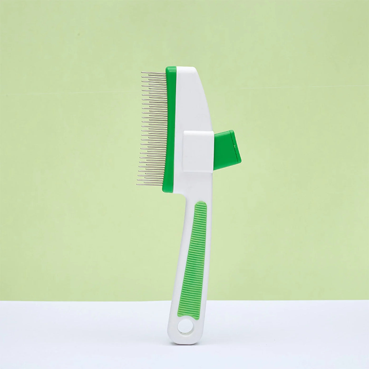 Pet Supplies Cat Grooming Brushes for Pet Hair Removal Flea Comb with Release Button for Shedding Cleaning Dogs and Cats