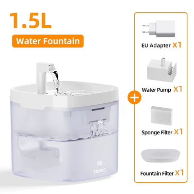 Rechargeable Cat Water Fountain – Fresh, Flowing Water for Healthy, Happy Pets