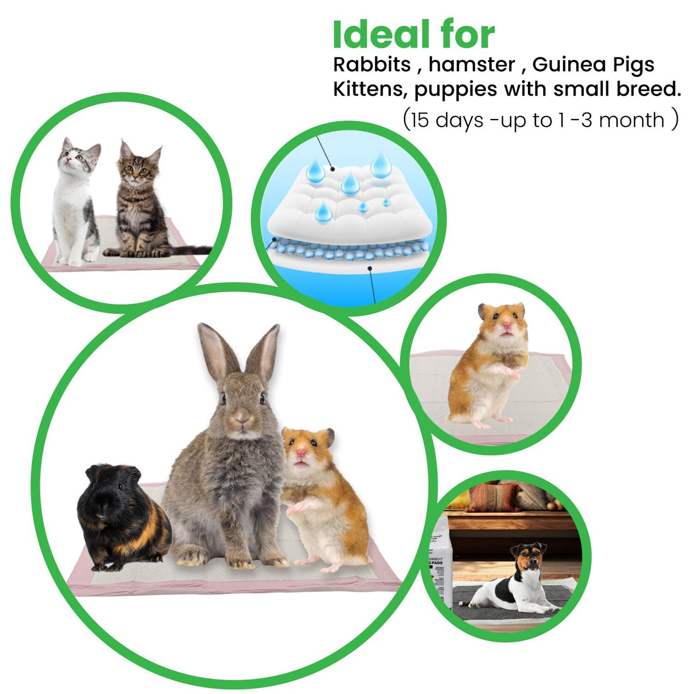 200 Puppy Pad Training Pads for Dogs Unscented Pink-Small-13X