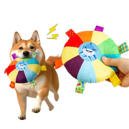 Interactive Ball Toys with Grab Tabs Dog Bite Chew Balls Pets Accessories Puppy Outdoor Training Soccer Pet Supplies 16Cm