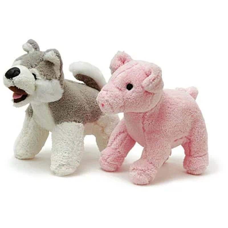 Plush Dog Toy with Squeaker, Pink Pig, 8 Inch – Soft Crinkle for Small & Medium Dogs