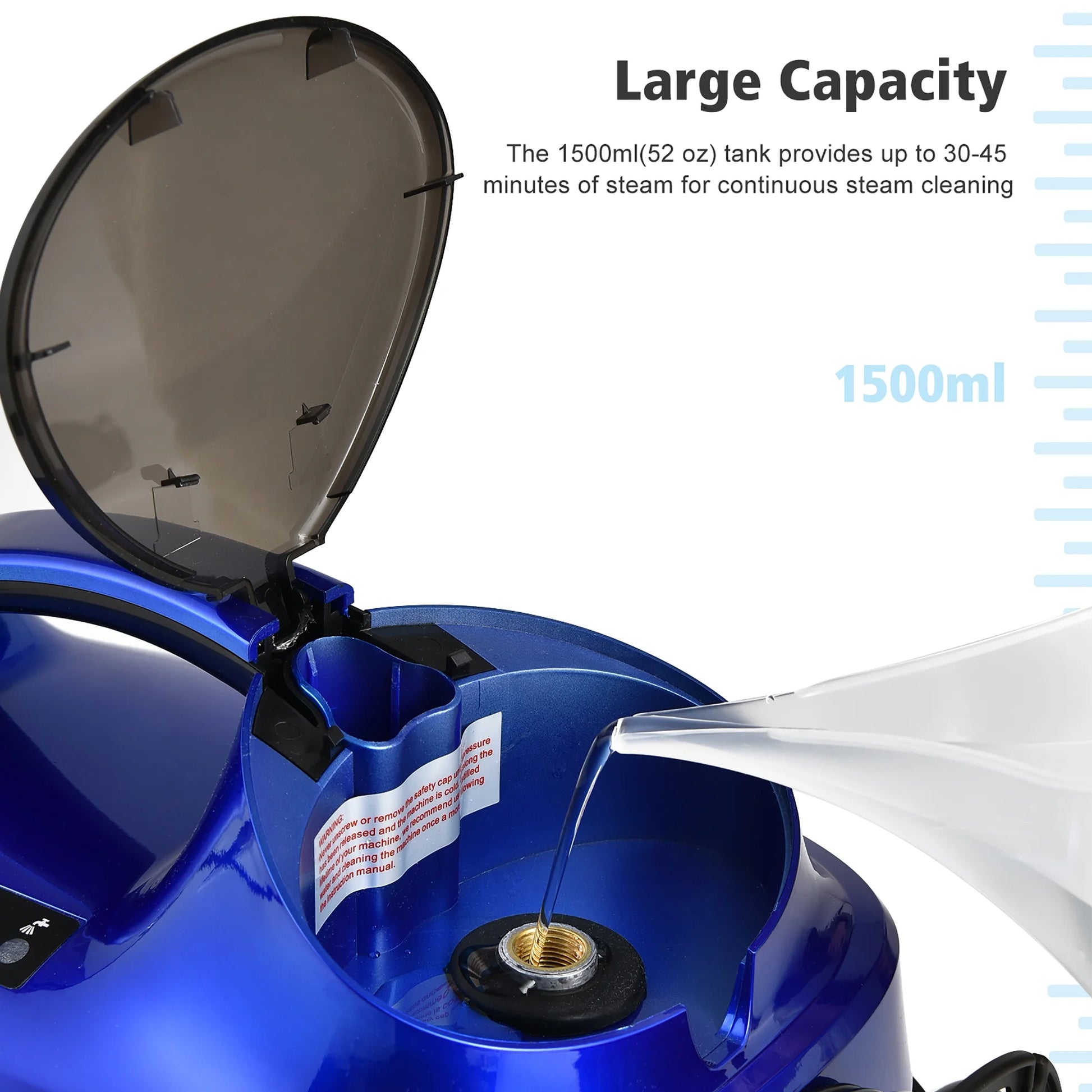 2000W Heavy Duty Steam Cleaner Mop Multi-Purpose W/19 Accessories Blue