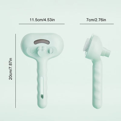 3 in 1 Cat Steam Brush with Release Button Cat Grooming Brush Rechargeable Cat Hair Brush Dog Brush for Cats Dogs Small Animals