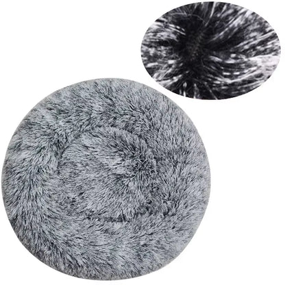Round Pet Bed for Large,Medium and Small Dogs House Bed Soft Cats Bed Long Plush Dog House for Dogs House Winter Warm Sleeping