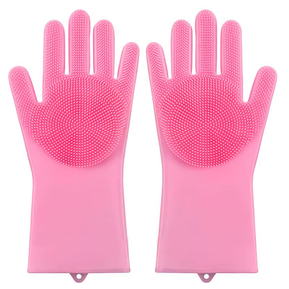 Pet Dogs Cats Shower Gloves Cat Brushes, Silicone Bath Massage Brushes Divine Tools for Dog Bathing Products Pet Accessories