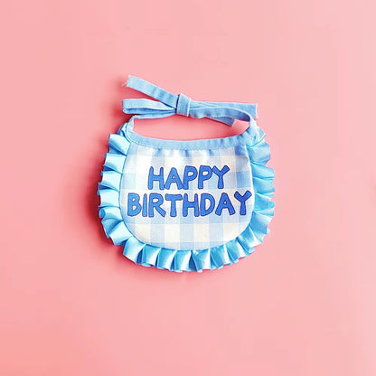 Pet Birthday Cute Props Headwear Caps Bibs Saliva Towel Hat Cat Dog Birthday Costume Pets Accessories Decoration Supplies