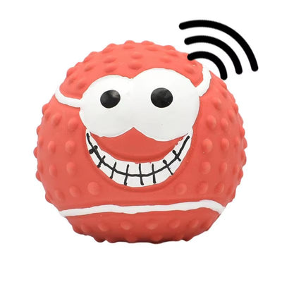 Squeaky Dog Ball Latex Bouncy Fetch Ball for Puppies Interactive Play Teething Chew Toy Fetch Play Ball Toy for Puppy Small Pets