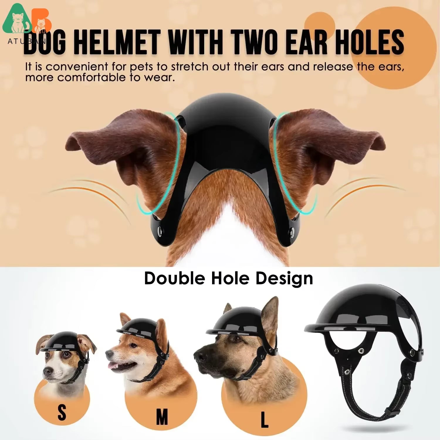 Dog Helmet and Goggles-Uv Protection Doggy Sunglasses Dog Glasses Pet Hat Motorcycle Helmets Protection for Puppy Riding